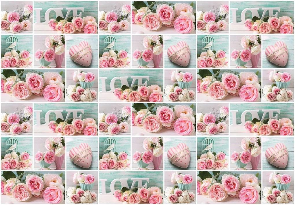 Fototapet - Dragostea în roz (152,5x104 cm), în 8 de alte dimensiuni noi