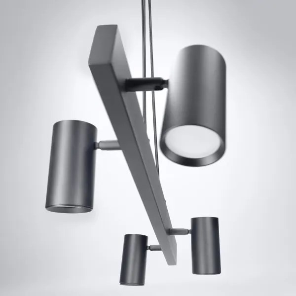 Brilagi - Lustru LED RGBW dimmabil suspendat pe cablu SELE 4xGU10/6,5W/230V negru