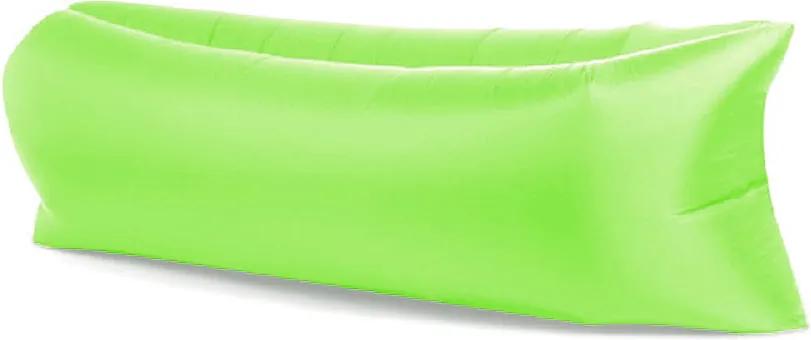 Saltea Gonflabila tip Sezlong Lazy Bag XXL, pentru Plaja sau Piscina, Umflare fara Pompa, cu Geanta Depozitare, culoare Verde