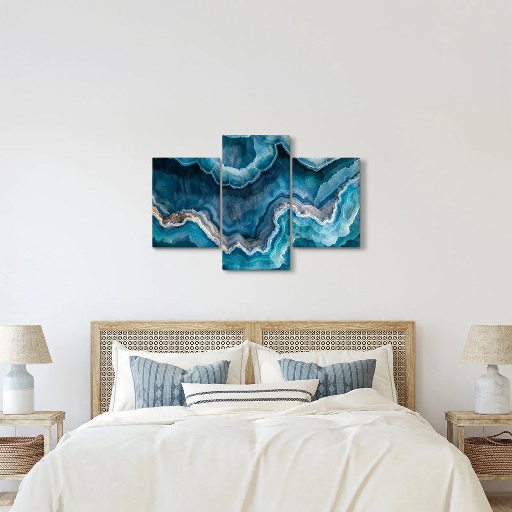 Tablou - Detaliu de acvamarin (90x60 cm)