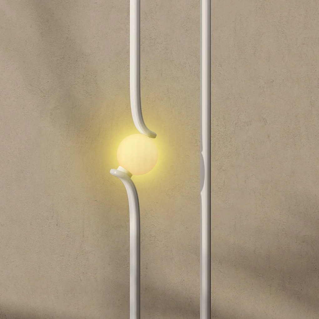 Lampă LED HOMCOM reglabilă cu comutator | Aosom Romania
