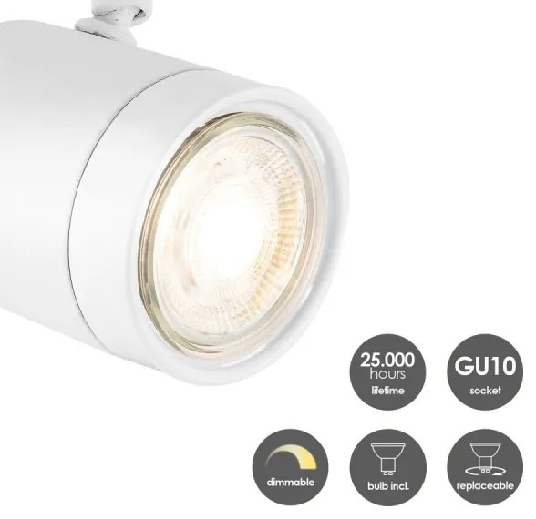 Spot LED dimabil MANU 1xGU10/5,8W/230V alb