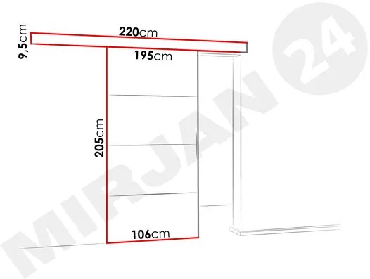 Uși culisante Meralia Plus 100 (grafit). 1053923