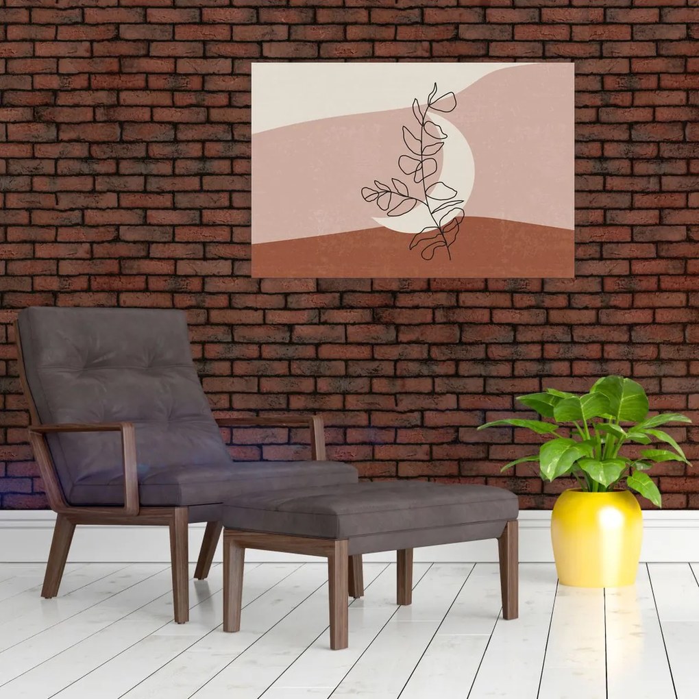 Tablou - Boho frunze N⁰2 (90x60 cm)