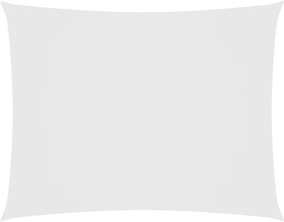 vidaXL Pânză parasolar, alb, 3x4 m, țesătură oxford, dreptunghiular