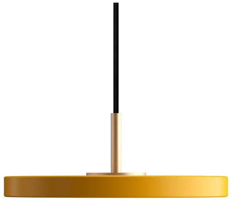 Lustră galbenă LED cu abajur din metal ø 15 cm Asteria Micro – UMAGE