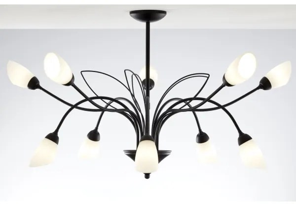 Jupiter 2056 - Candelabru GLORIOSA pe tijă 10xG9/14W/230V, negru