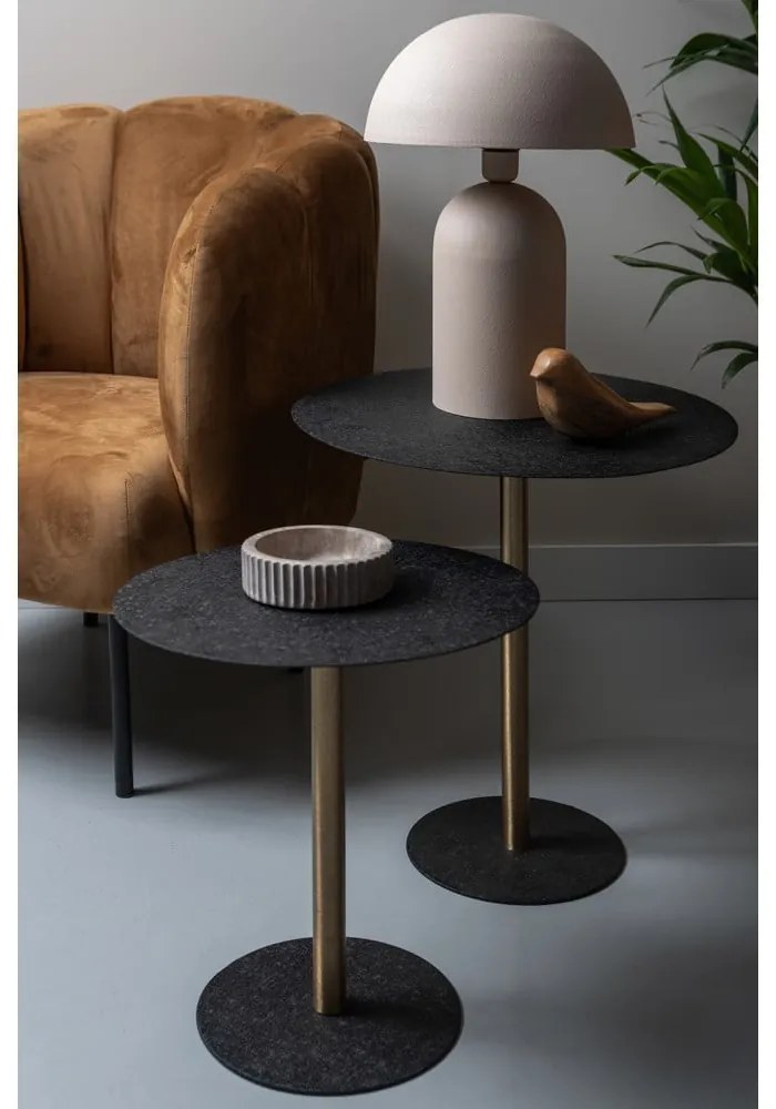 Măsuță auxiliară rotundă din metal ø 40 cm Dex – Leitmotiv