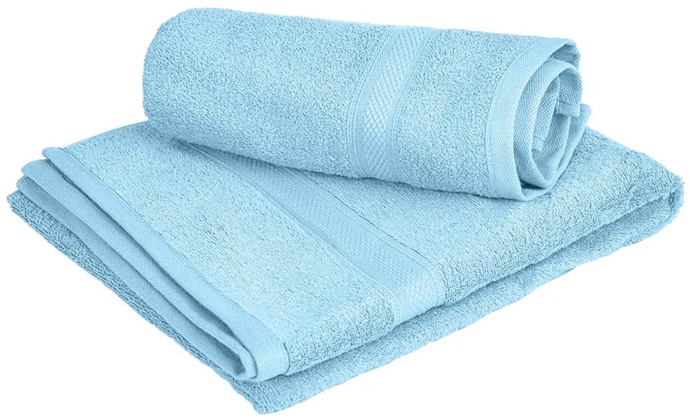 1x prosop de baie CLARYSSE ELEGANCE 70x140 cm + 1x prosop CLARYSSE 60x110 cm 100% bumbac, albastru deschis