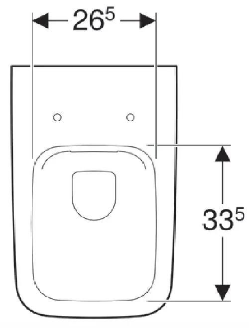 Vas wc suspendat Geberit Icon Square rimfree 54x35 cm, alb - GEC201950000
