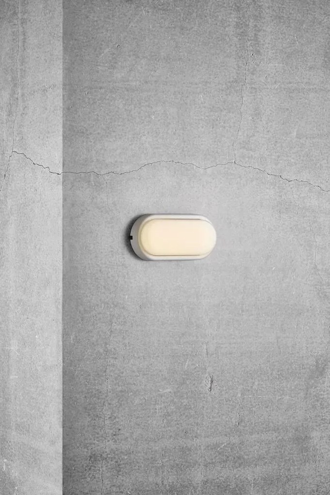 Aplica LED de perete sau tavan cu protectie IP54 Cuba Bright Oval 2019191001 NL
