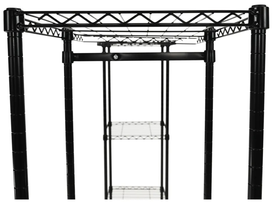 Raft reglabil, negru, GELBAN