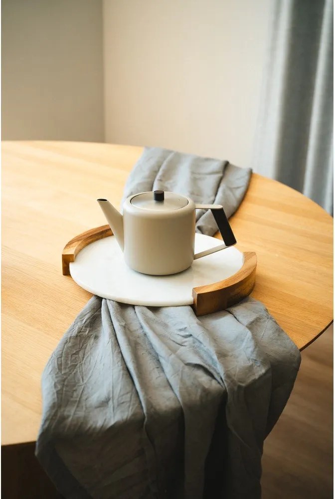 Ceainic bej din oțel inoxidabil 1,1 l Duet Boston – Bredemeijer