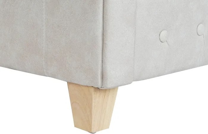 Canapea 2 locuri din stofa si lemn de mango " Covetry White "