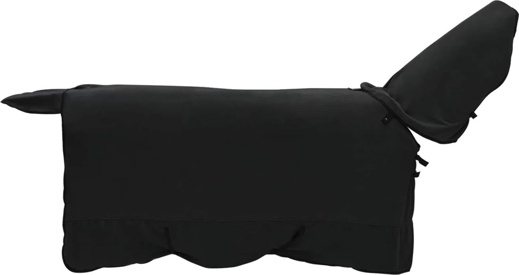 vidaXL Pătură pentru cai Negru Poliester