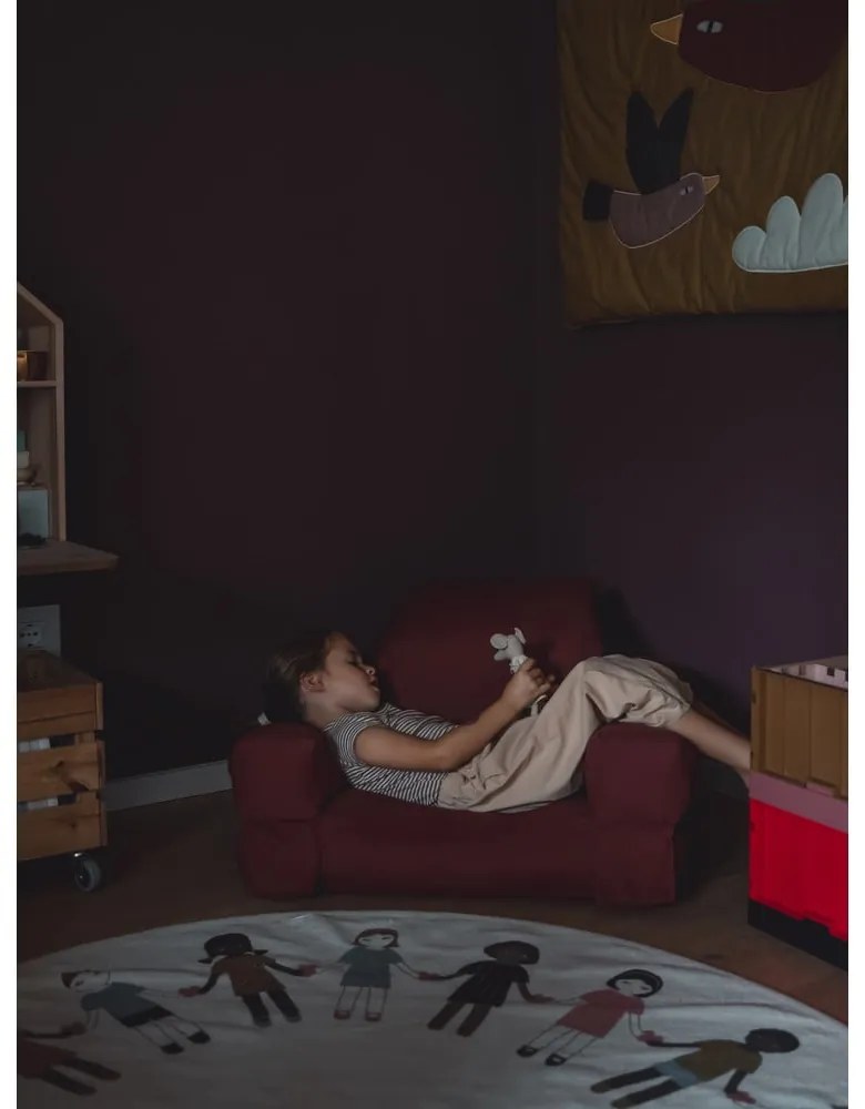 Fotoliu de relaxare pentru copii gri închis Mini Hippo - Karup Design