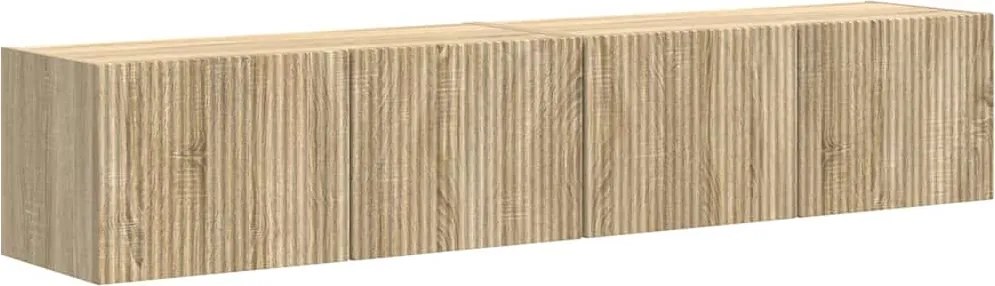 vidaXL Dulap TV de perete 2 pcs Sonoma 60 x 31 x 29.5 cm Lemn compozit