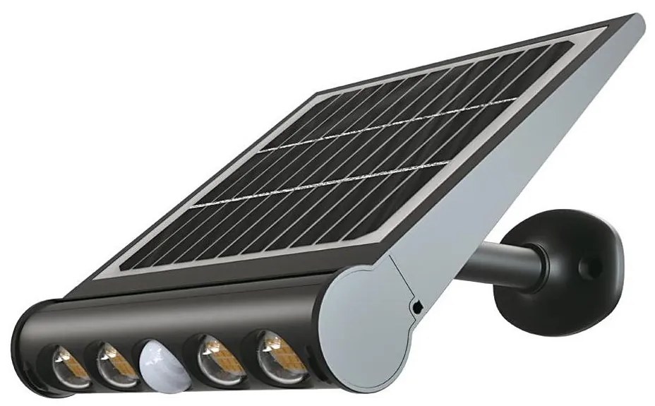 LED lampă solară de perete cu senzor, 8W, 3,7V, IP65, 6000K, 4000 mAh