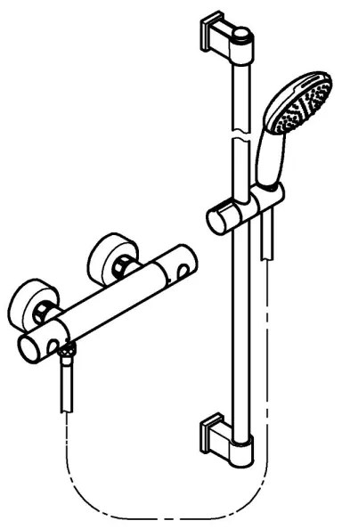 GROHE 34857000 - Baterie termostatică de duș PRECISION GET 12” crom lucios