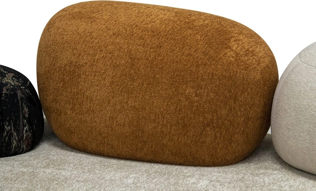 Canapea semirotunda dumonde cu șezut confortabil din spumă HR Ambra 390x150 cm