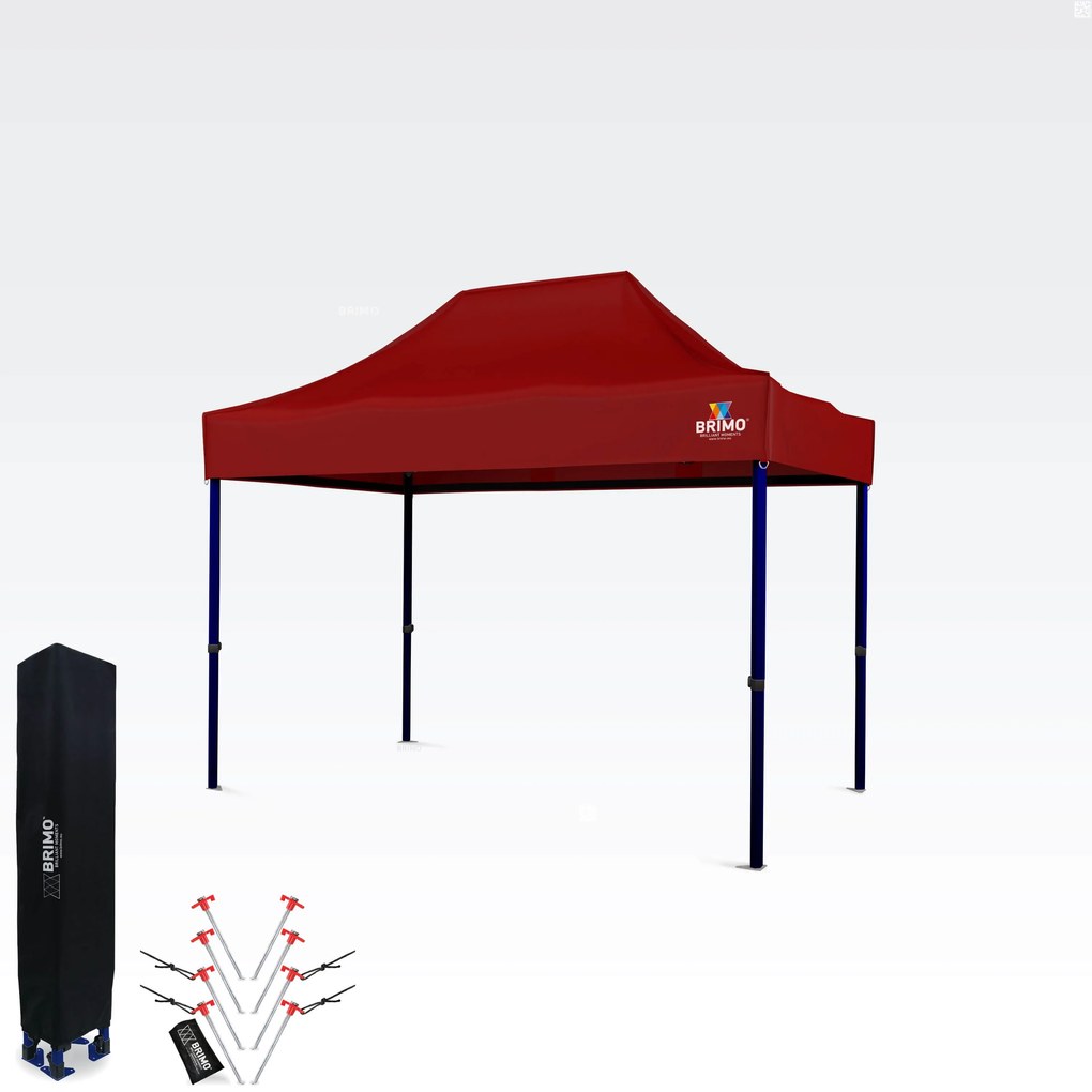 Pavilion de grădină 2x3m - fara 3 pereti - Roșu