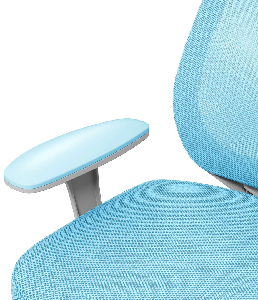 Vinsetto Scaun Birou Ergonomic cu Înălțime Reglabilă, Scaun Rotativ și Respirabil cu Înclinare, 55x48x82.5-94.5 cm, Albastru | Aosom Romania