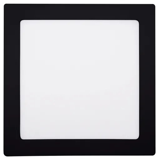 Plafonieră LED/18W/230V 3000/4000/6000K negru pătrat Solight WD173-B