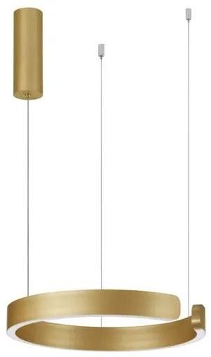Lustra LED suspendata design modern circular SELBY D-40cm aurie