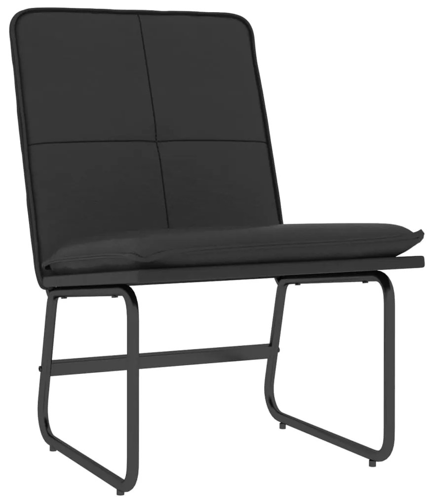 351330 vidaXL Scaun de relaxare, negru, 54x75x76 cm, piele artificială