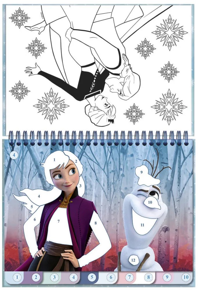 Disney Regatul de gheață Destiny set de autocolante puzzle și colorat