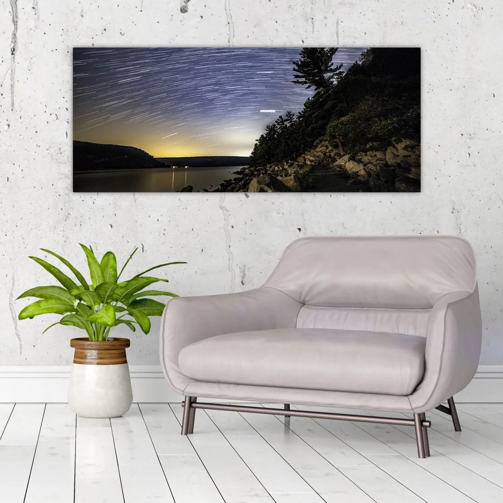 Tablou - cerul cu apus de soare (120x50 cm)