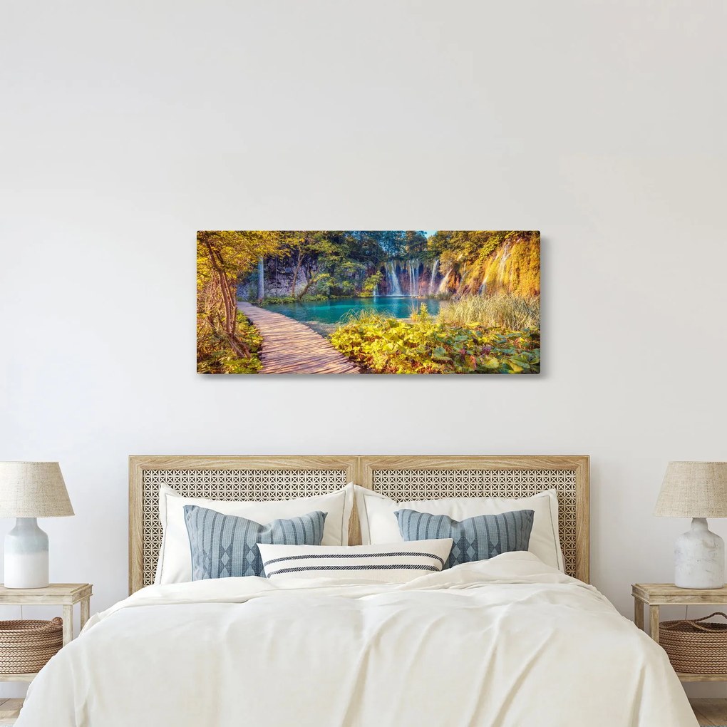 Tablou - Lacurile Plitvice, Croația (120x50 cm)