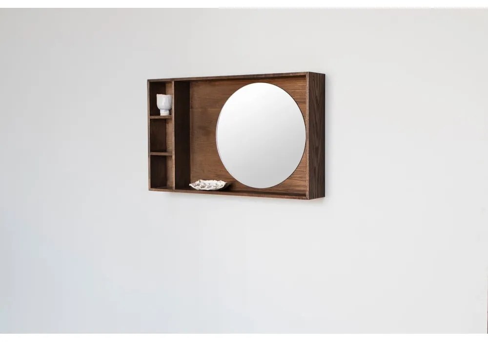 Panou de agățat diverse maro din lemn de stejar 40x65x11,5 cm Show Me – Mette Ditmer Denmark