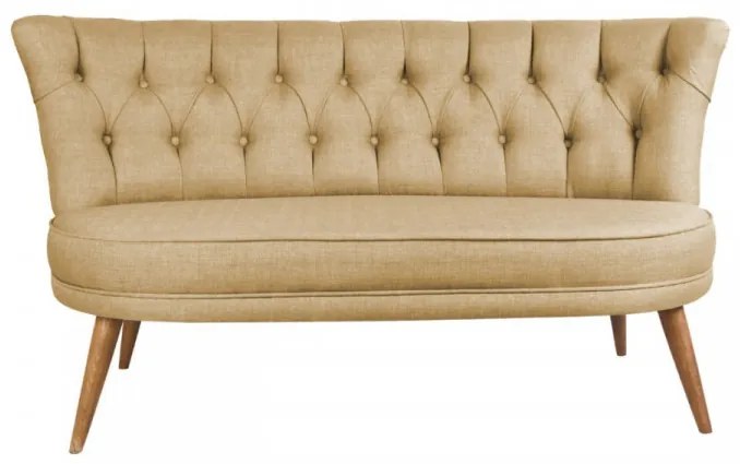 Canapea 2 Locuri, Lemn Solid, Richland Loveseat, Bej