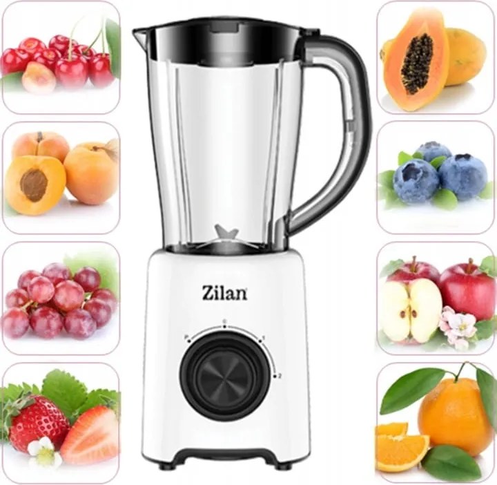 Blender Zilan ZLN3703, 500W, 1.5L, functie puls- Vas de plastic
