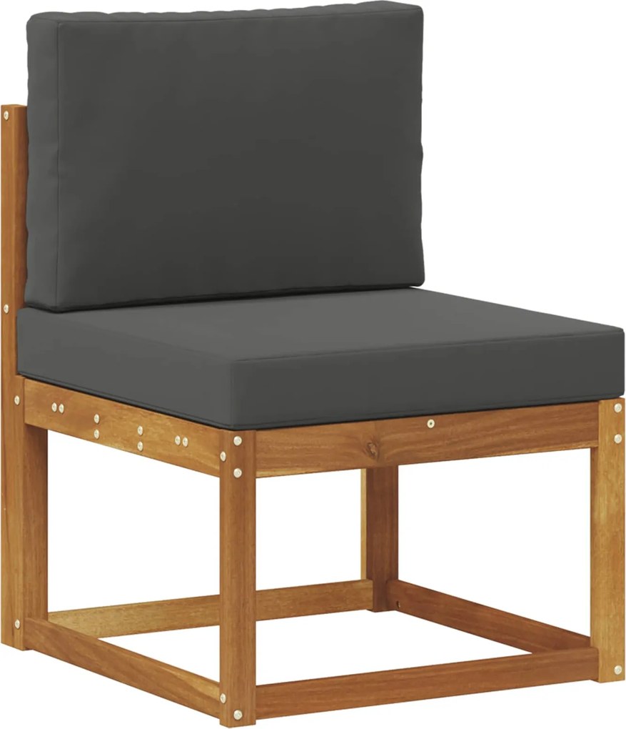 vidaXL Canapea Medie pentru Exterior Lemn Solid de Acacia natural