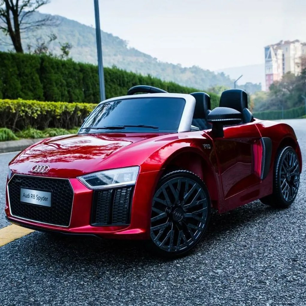 Mașină electrică Baby Mix Audi R8 SpyderMaxi, roșu
