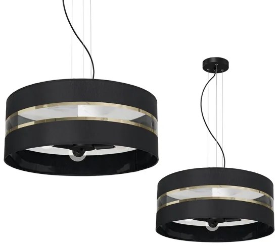 Lustră pe cablu ULTIMO 3xE27/60W/230V neagră