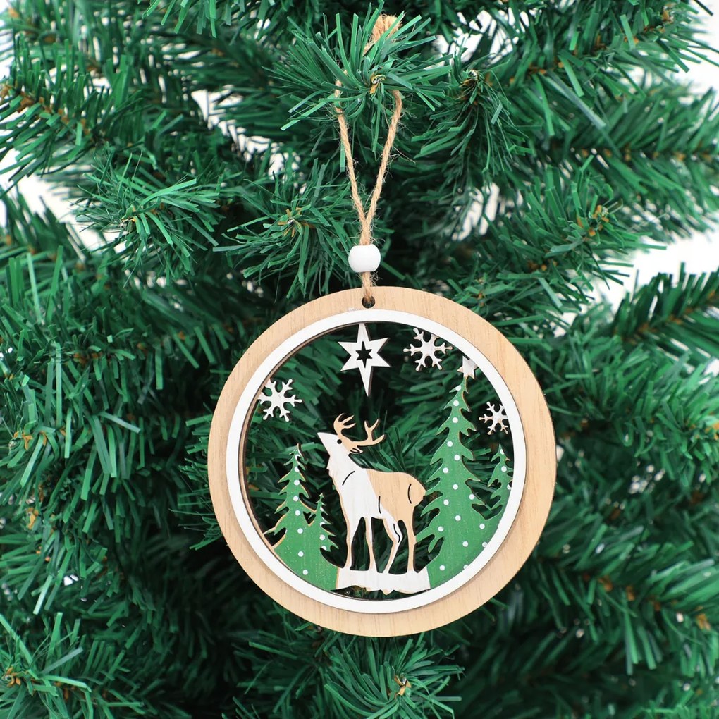 Brad artificial de Crăciun RUDOLPH, 150 cm, verde Casaria