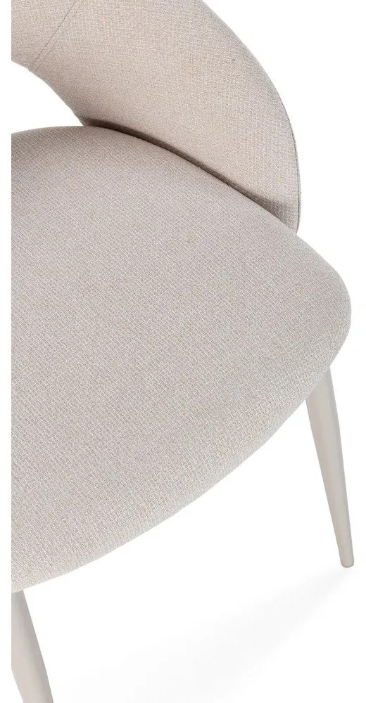 Scaune de dining bej 2 buc. tapițate Lia – Marckeric