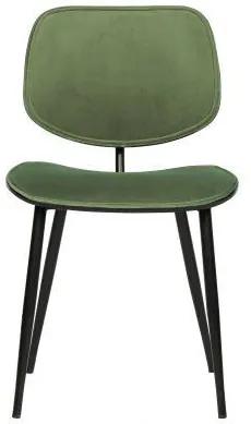 Scaun dining din catifea verde Jackie Dining Chair Velvet Green