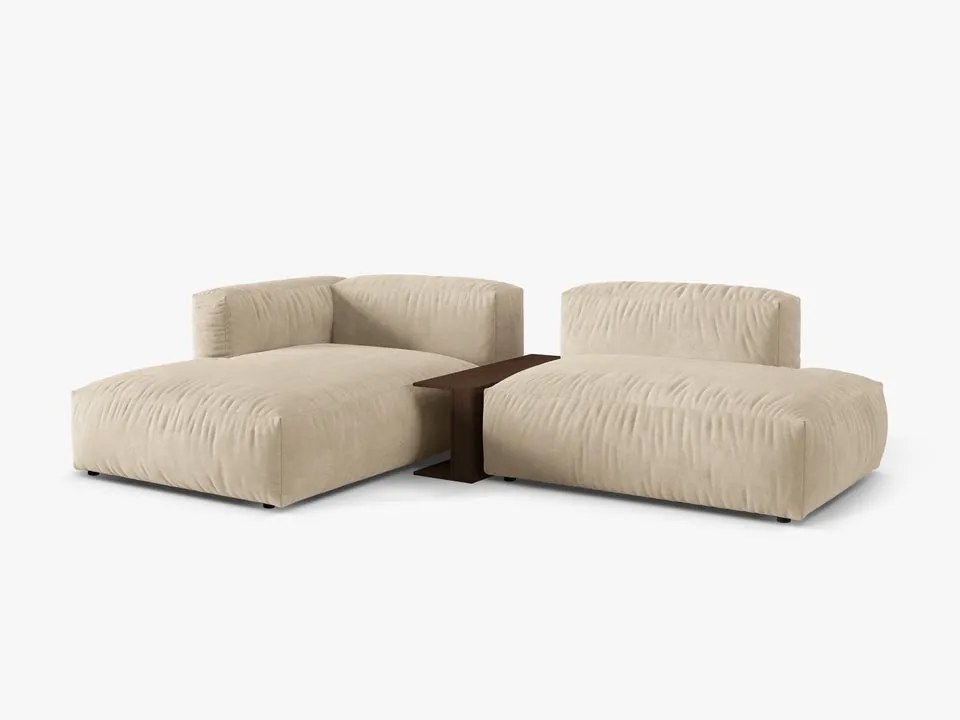 Coltar modular Martina catifea Vogue L285 cm + masuta de cafea
