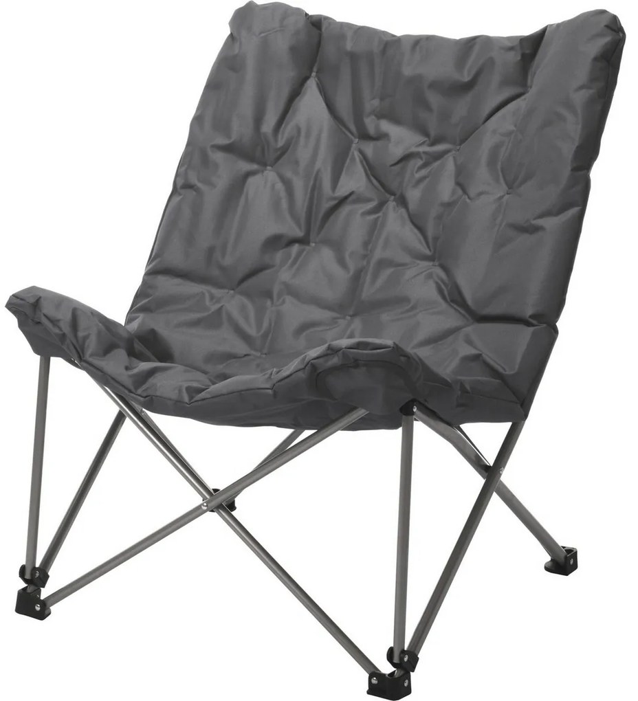 Scaun de camping Redcliffs Butterfly , 83 x 74 x91 cm, gri