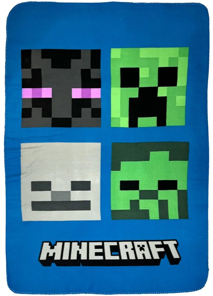 Minecraft Set pilotă și pătură polară Steve and Alex
