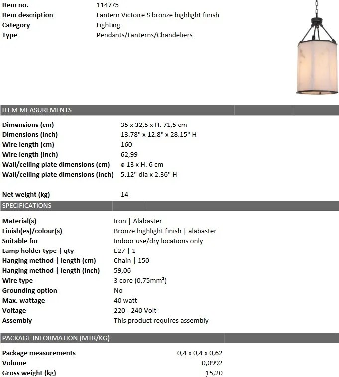 Lustra design elegant LUX Victoire S 114775 HZ