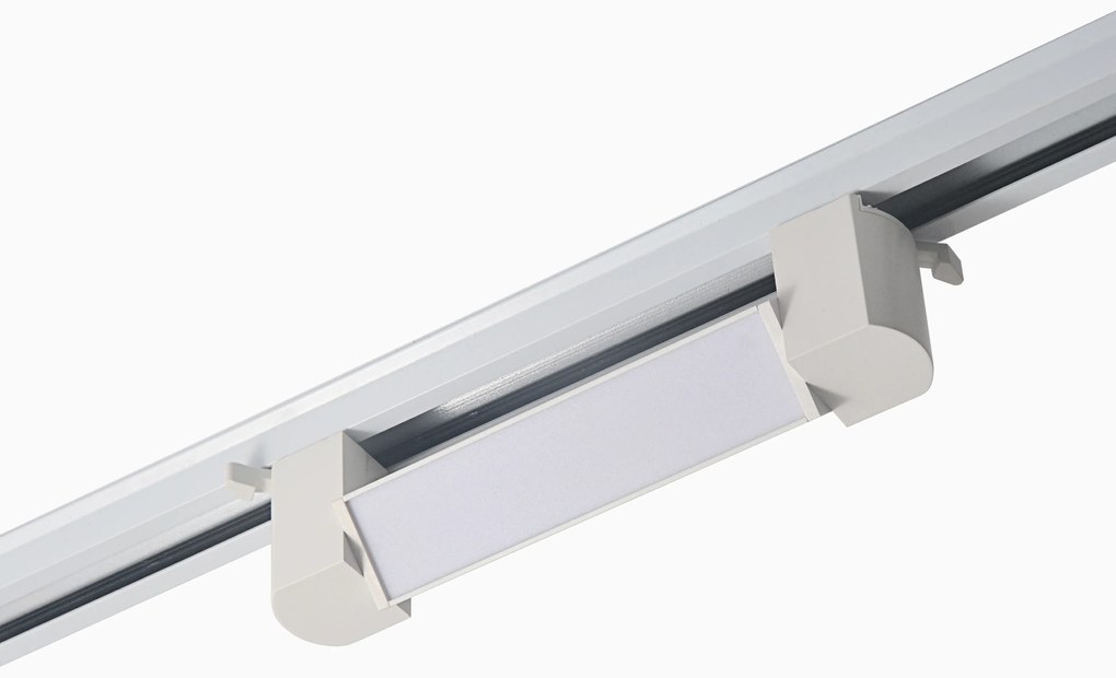 Proiector LED Tip Banda, 10W, 4000K Lumina Neutra, Directionabil Pe Sina Monofazata, Alb