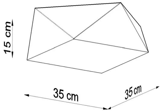 Plafonieră HEXA 2xE27/60W/230V argintie