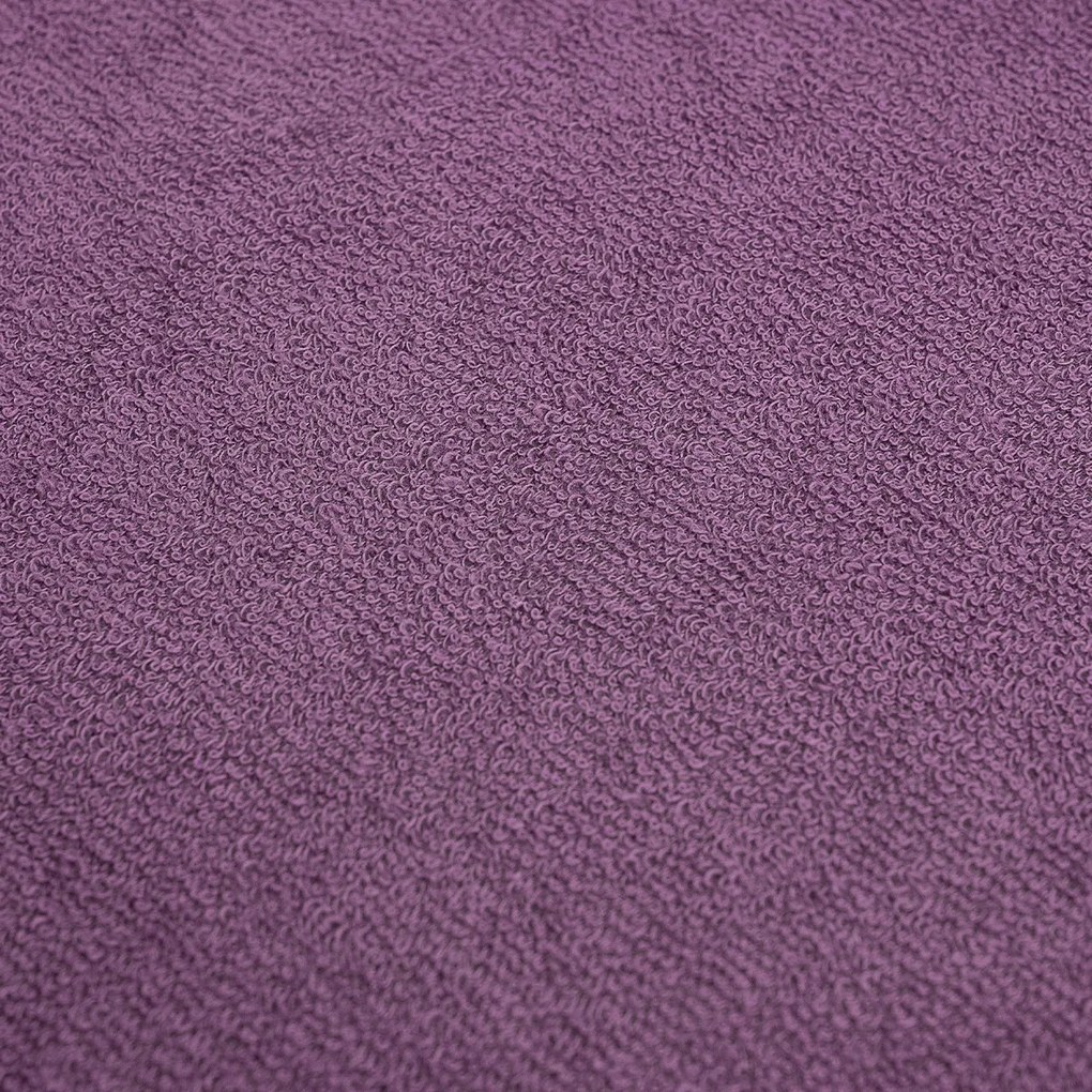 Cearșaf de pat 4Home, din bumbac frotir, violet, 90 x 200 cm, 90 x 200 cm