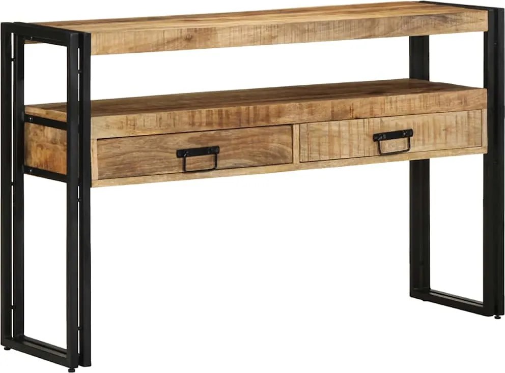 vidaXL Masă de consolă Maro 120 x 33 x 75 cm Lemn de mango solid