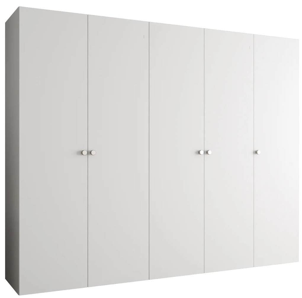 Dulap de haine 250 cm Parna 1 (alb + Argintiu). 1125891